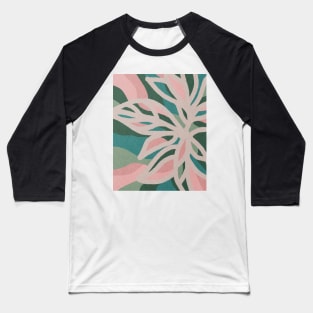 Abstract tropical leaves, Plant, Line art Baseball T-Shirt